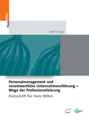 cover image of Personalmanagement und verantwortliche Unternehmensführung--Wege der Professionalisierun